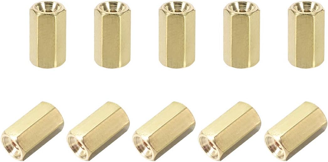 M2.5x8mm Female-Female Hex Brass PCB Motherboard Spacer Standoff for FPV Drone Quadcopter, Computer & Circuit Board 50pcs