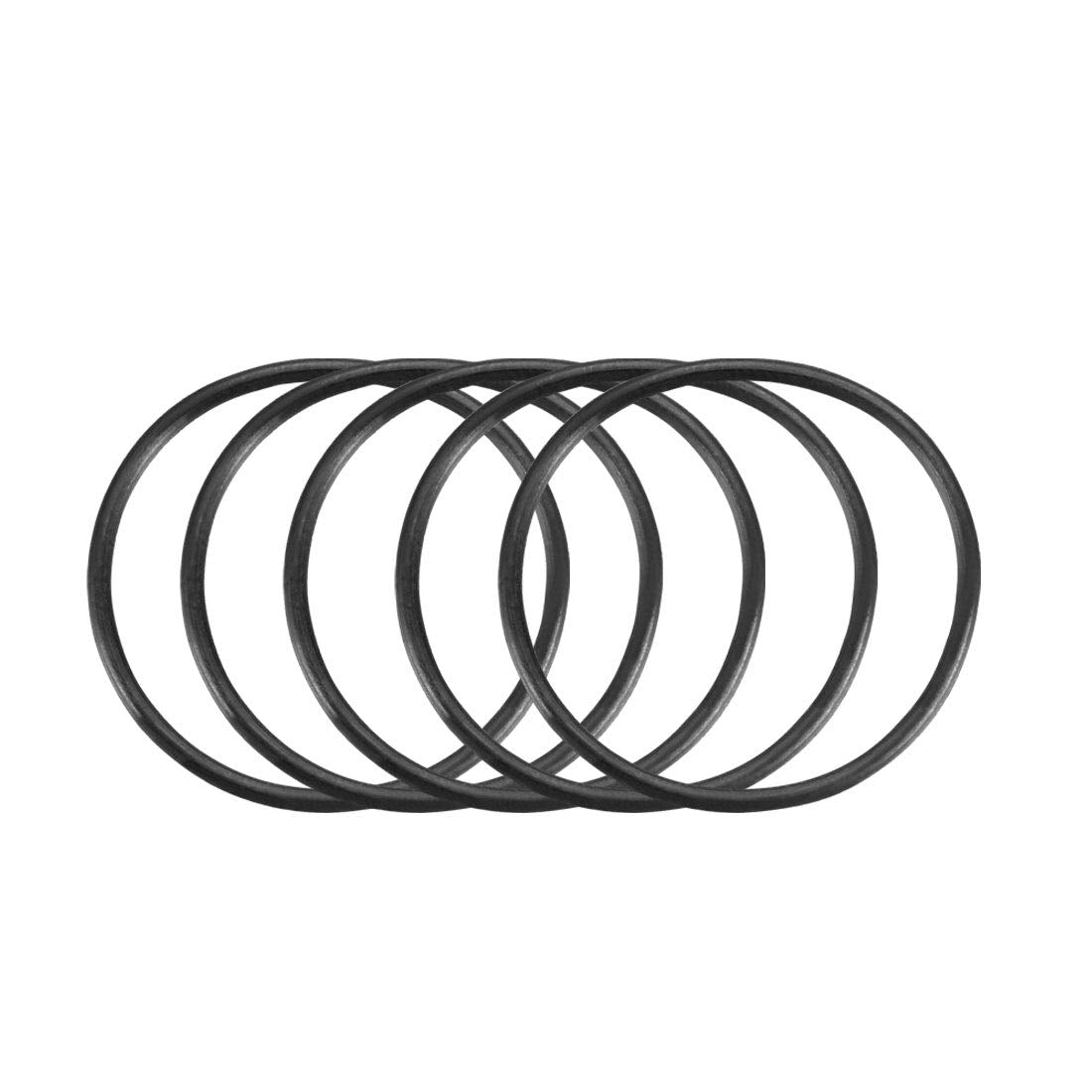 Nitrile Rubber O-Rings, 20mm OD 18mm ID 1mm Width, Metric Sealing Gasket, Pack of 100