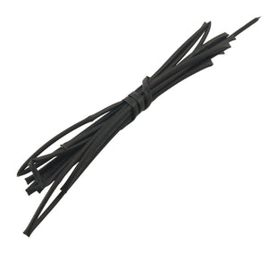 1.5mm Dia 2 Meters Black Polyolefin Heat Shrinking Shrinkable Tubing Tubes