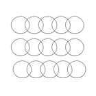 Nitrile Rubber O-Rings, 80mm OD 77mm ID 1.5mm Width, Metric Sealing Gasket, Pack of 15
