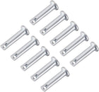 Single Hole Clevis Pins,5mm x 20mm Flat Head Zinc-Plating Steel 10 Pcs