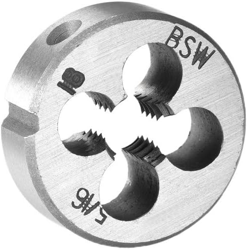 5/16-18 BSW Round Die, Machine Thread Right Hand Threading Die, Alloy Steel Screw Thread Cutting Die