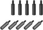 M2.5x18mm+6mm Male-Female Hex Nylon PCB Motherboard Spacer Standoff for FPV Drone Quadcopter, Computer & Circuit Board Black 20pcs