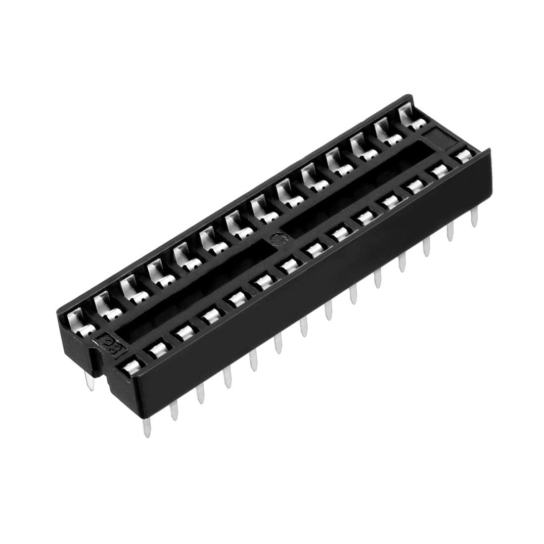 20pcs DIP IC Chip Socket Adaptor Solder Type 2.54mm Pitch Dual Row 28 Flat Pin 7.62mm Row Pitch