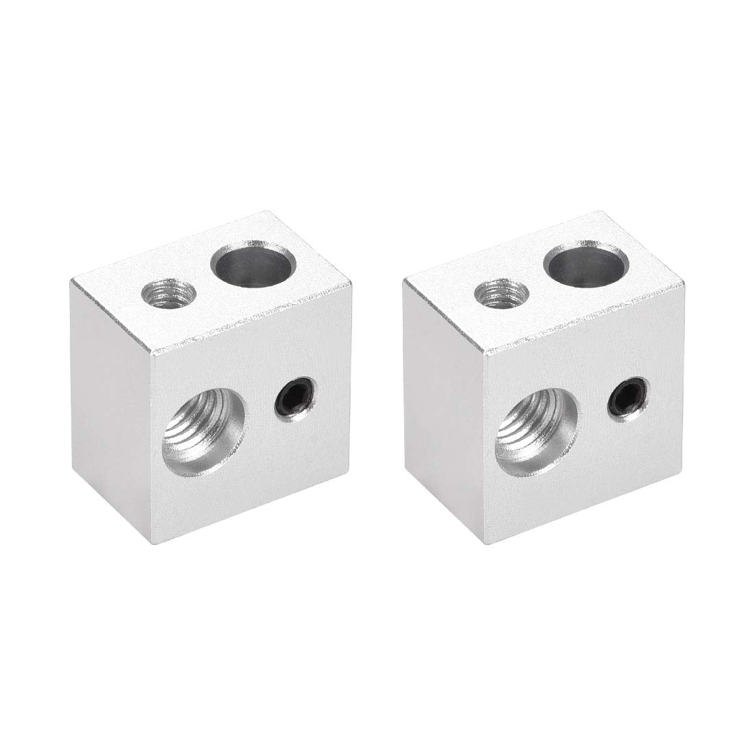 Aluminum Heater Block, Specialized for Filament 1.75mm for MK10 3D Printer Extruder 2pcs