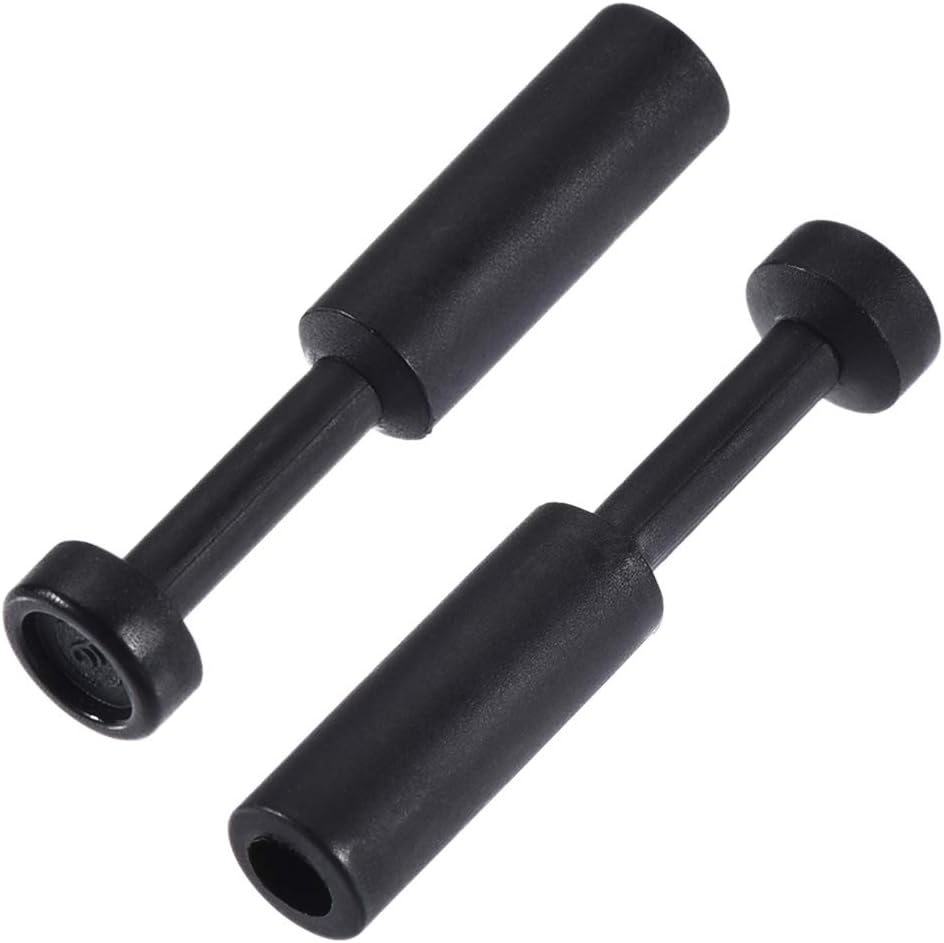 Push to Connect Fittings, Cap Style Pneumatic Blanking Plugs, Fit for 6mm Inner Dia. Air Hose Tube Pipe, Plastic, Black, Pack of 20