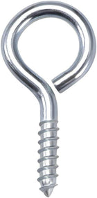 2.2" Screw Eye Hooks Self Tapping Screws Carbon Steel Screw-in Hanger Eye-Shape Ring Hooks 20pcs