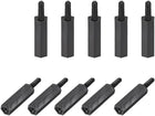 M2x15mm+6mm Male-Female Hex Nylon PCB Motherboard Spacer Standoff for FPV Drone Quadcopter, Computer & Circuit Board Black 150pcs