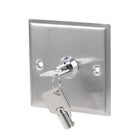 On/Off Switch Lock Key Switches Emergency Door Release SPST for Access Control Panel Mount with 2 Keys