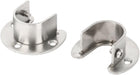 Zinc Alloy Garderobe Closet Rod Flange Bracket Holder Support Hanger 25mm Dia 2 Pcs