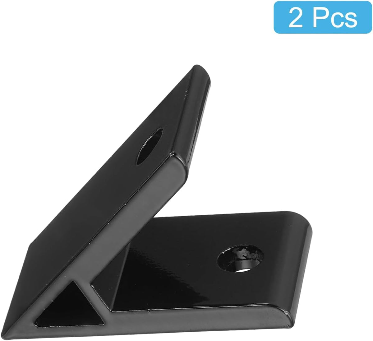 2Pcs 45 Grad Winkel Aluminium-Profil Eckenklammern, Eckenstreben Verbindungsstücke für 4040 Serie (Schwarz)