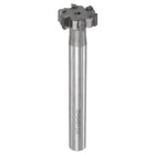T-Slot Milling Cutters, 8mm Depth 25mm Cutting Dia 12mm Shank Tungsten Carbide Tip 6 Flutes T Slot End Mill for Stainless Steel Copper Aluminum