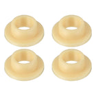 4Pcs Flanged Sleeve Bearing, Plastic Bushing ID 5mm x OD 7mm x Length 4mm POM Bushing, Yellow