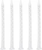 5 Pcs Epoxy Tubes Static Mixer, 6.02-inch Plastic Resin Mixing Nozzle Flat Buckle for AB Glue Adhesive Gun Applicator 50ml Cartridges, White