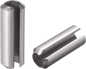Slotted Spring Pin - M8 x 35mm 304 Stainless Steel Split Spring Roll Dowel Pins Plain Finish 10Pcs