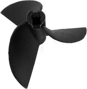 Boussole pour bateau RC avec arbre de 3 mm, 3 pales, 35 mm, 1,9 P/D, forme ventilateur, noir mat, CW, propulseur rotatif pour bateau RC, 1 pièce