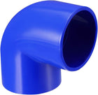 50mm Slip 90 Degree PVC Pipe Fitting Elbow Coupling Adapter Blue 2 Pcs