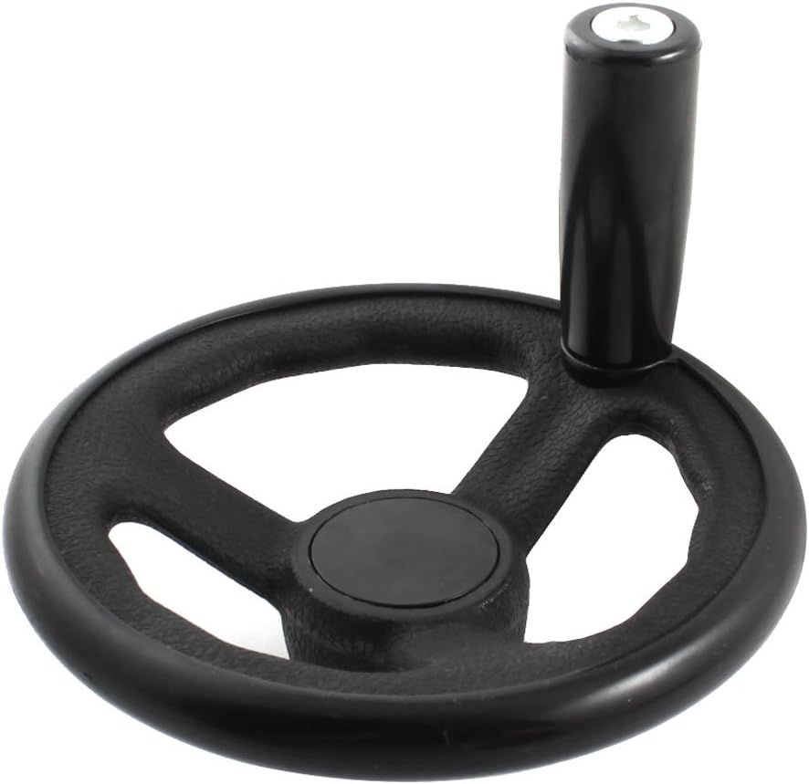 12mmx125mm 3 Spoke Hand Wheel w Removable Handle for Milling Machine
