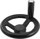 12mmx125mm 3 Spoke Hand Wheel w Removable Handle for Milling Machine