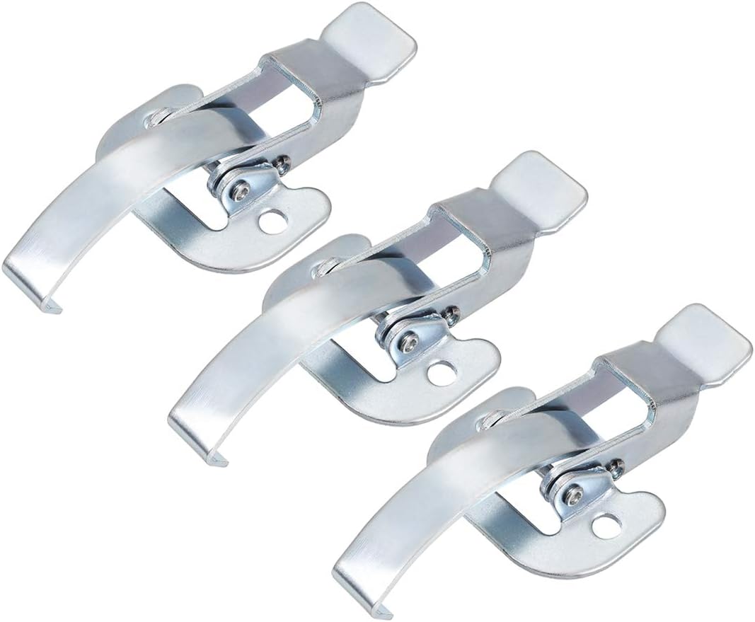 3.62-inch Galvanized Draw Toggle Latch with Spring-Steel Hook - 3 Pcs