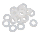 20pcs 19mm x 10mm x 3mm Silicone O Ring Seal Gaskets White for Pipe Tube Hose
