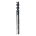 Carbide Square End Mill, 1/8" Diameter TiAlN Coated 4 Flutes Milling Bit Cutter, for Hardened Steel Stainless Steel Alloy Metal, 1/8" Shank 3/8" Cut Length 1-1/2" Long HRC50
