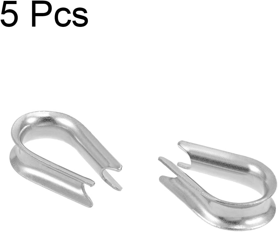 5 szt. M5 stal nierdzewna 5/32"-3/16" kable wężykowe kłódki ćwiekowe