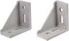 Inside Corner Bracket Gusset, 10 Pcs 60x60mm and 6 Pcs 80mm x 80mm for 3030 and 4040 Series Aluminum Extrusion Profile with Slot 8mm (Silver)