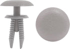 50pcs Gray Car Bumper Door Trim Fender 8mm Hole Plastic Push in Rivet Fastener