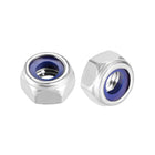 M5 x 0.8mm Nylon Insert Hex Lock Nuts, 316 Stainless Steel, Plain Finish, Pack of 40