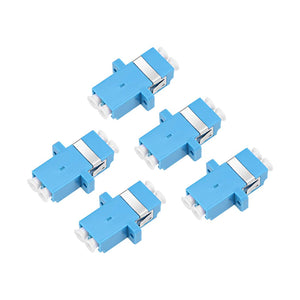 LC to LC Fiber Coupler Flange Type Fiber Optical Adapter for Server Rack, Patch Panel Singlemode/Multimode Leveys 22mm 5Kpl