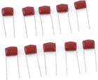 10pcs Mylar Polyester Film Capacitors 250V 0.1uF 5% Tolerance