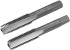 Metric Hand Tap M8 Thread 1 Pitch 3 Straight Flutes H2 Alloy Tool Steel Bottom & Taper Screw Tap Set Tapping Tools for Repairing 1 Pair