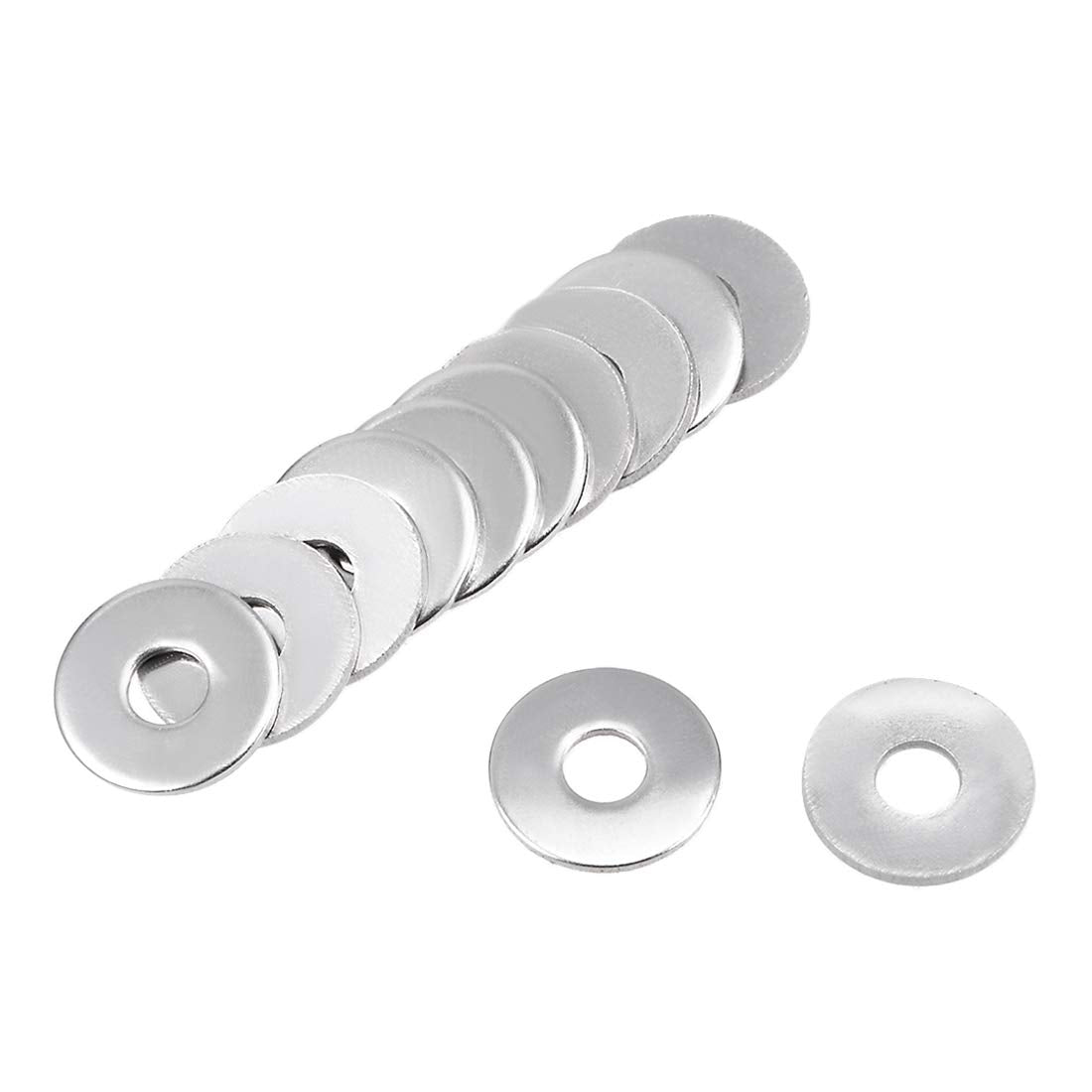 150 Pcs 4mm x 12mm x 1mm 304 Stainless Steel Flat Washer for Screw Bolt