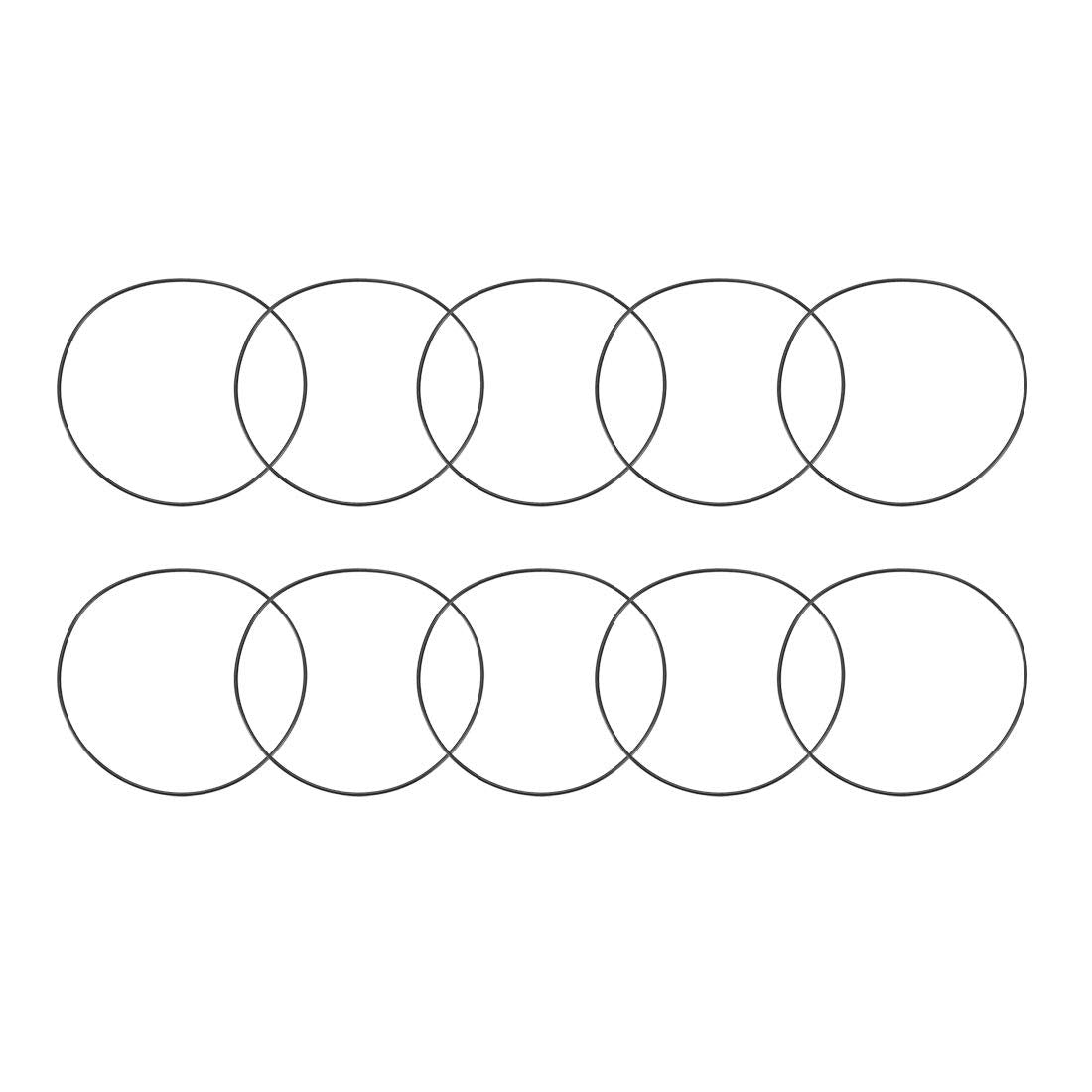 Nitrile Rubber O-Rings, 64mm OD 62mm ID 1mm Width, Metric Sealing Gasket, Pack of 10