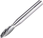 Tungsten Carbide Rotary Files 1/4" Shank, Double Cut Flame Shape Rotary Tool 6mm Dia, for Die Grinder Drill Bit Wood Soft Metal Carving Polishing Model Engineering