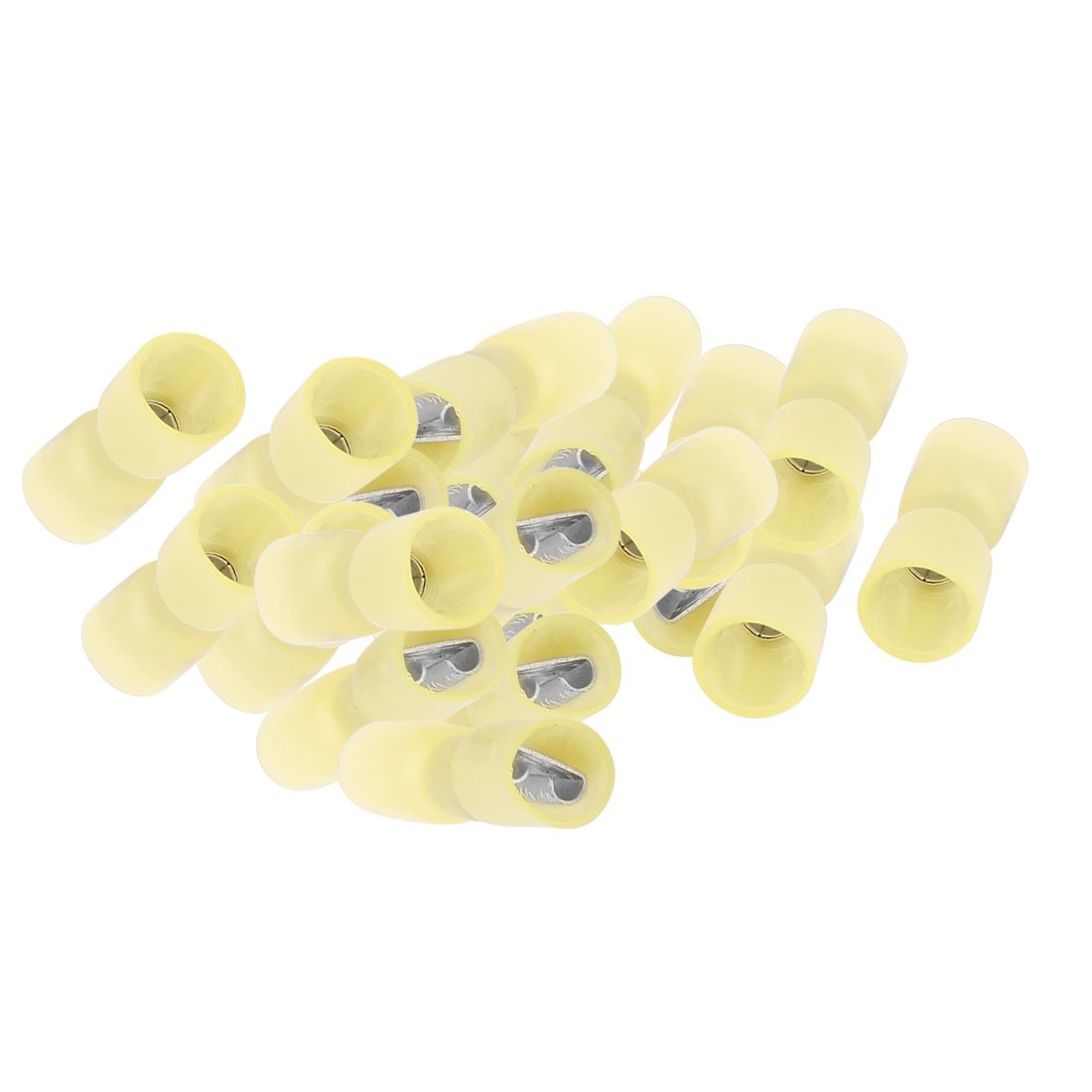 a16033100ux1543 FDD5.5-250 Heat Shrink Electrical Fully Insulated Female Spade Wire Terminals AWG 43079 with 20 Piece, Yellow