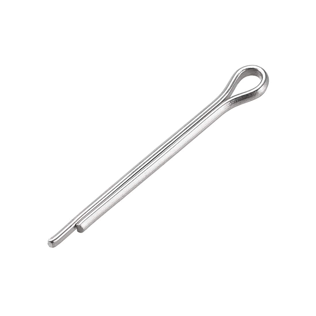 Split Cotter Pin - 1.5mm x 16mm 304 Stainless Steel 2-Prongs Silver Tone Fastener Clip Key 60Pcs