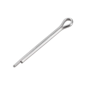 Split Cotter Pin - 1.5mm x 16mm 304 Stainless Steel 2-Prongs Silver Tone Fastener Clip Key 60Pcs