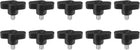 10Pcs Clamping Screw Knob, 36mm Dia T Shaped Grips Knob, Thumb Screws Handle 1/4"-10 Male Thread for Quick Remove Hand Tightening Knob