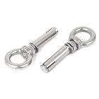 M8x60mm Wall 304 Stainless Steel Expansion Screw Closed Hook Shield Bolts 2pcs