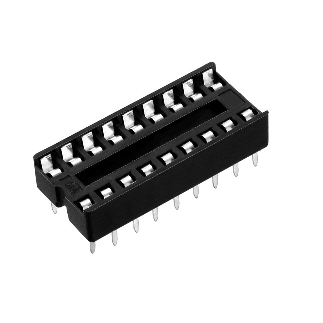 30pcs DIP IC Chip Socket Adaptor 2.54mm Pitch 7.6mm Row Pitch 2 Row 18 Flat Pins Soldering