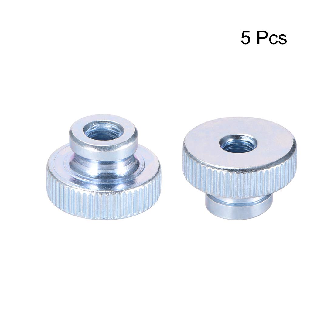 Butoane degete filetate, 5Pcs M6x1mm Bujii Rotunde din Fier pentru Părți de 3D Printer, Ton Argintiu
