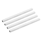 6063 Aluminum Square Tube, 15mmx15mmx1.5mm Wall Thickness 300mm Length Seamless Straight Pipe Tubing 4 Pcs