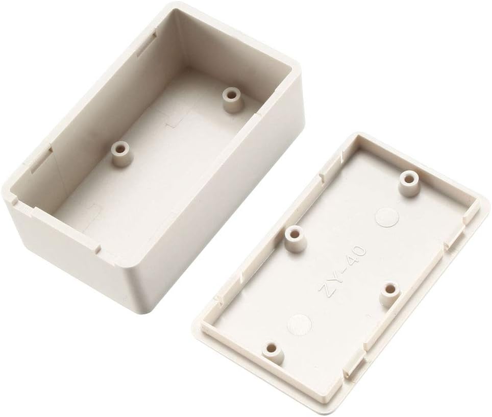 61 x 36 x 25mm エレクトロニクス プラスチック DIY ジョンソンボックス エンクリプチャーケース グレー ホワイト