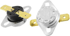 2 Pcs KSD301 105C N.C Temperature Control Switch Thermostat Gold Tone Terminals