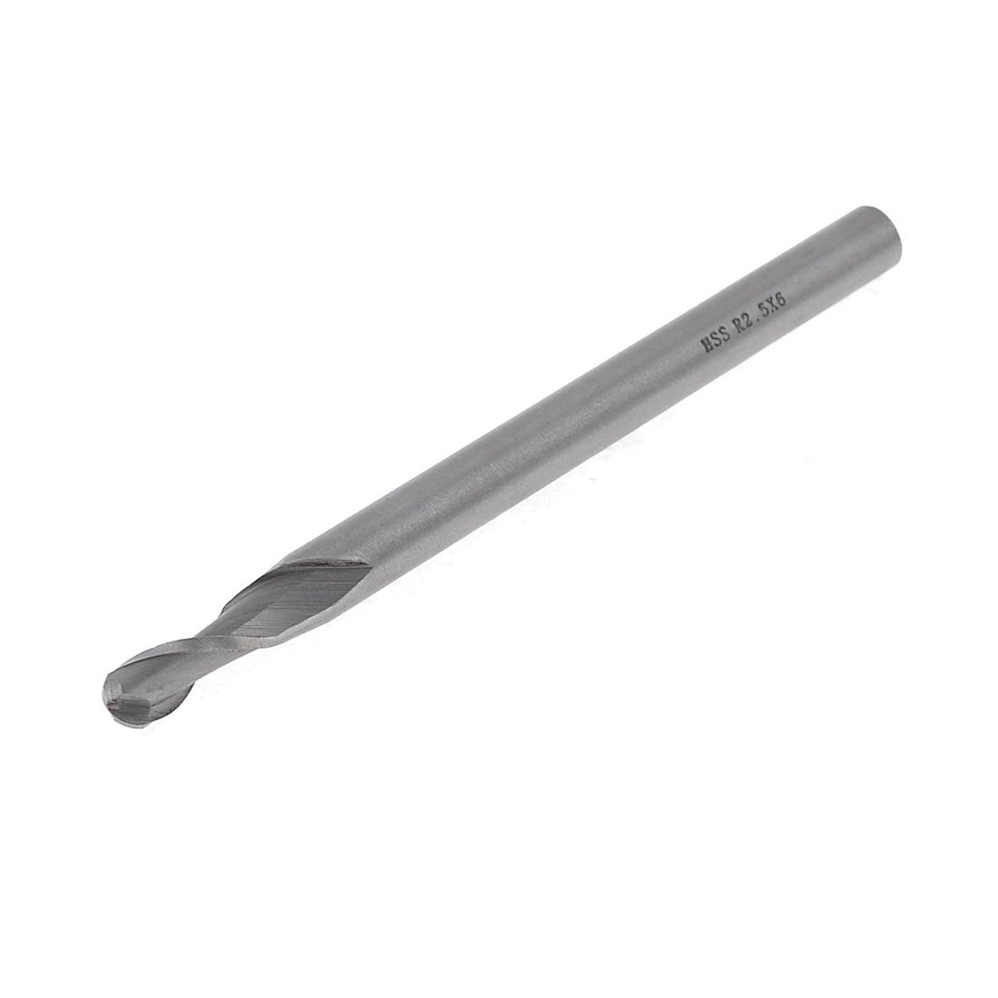 HSS Helical Groove 2 Flute 5mm Cutting Dia Ball Nose End Mill