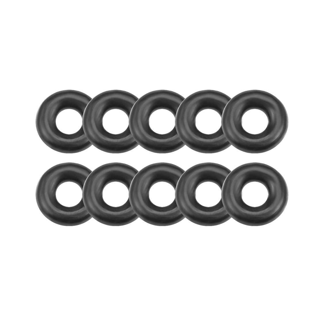 Nitrile Rubber O-Rings 3.2mm OD 1.2mm ID 1mm Width, Metric Nitrile Rubber Sealing Gasket, Pack of 10