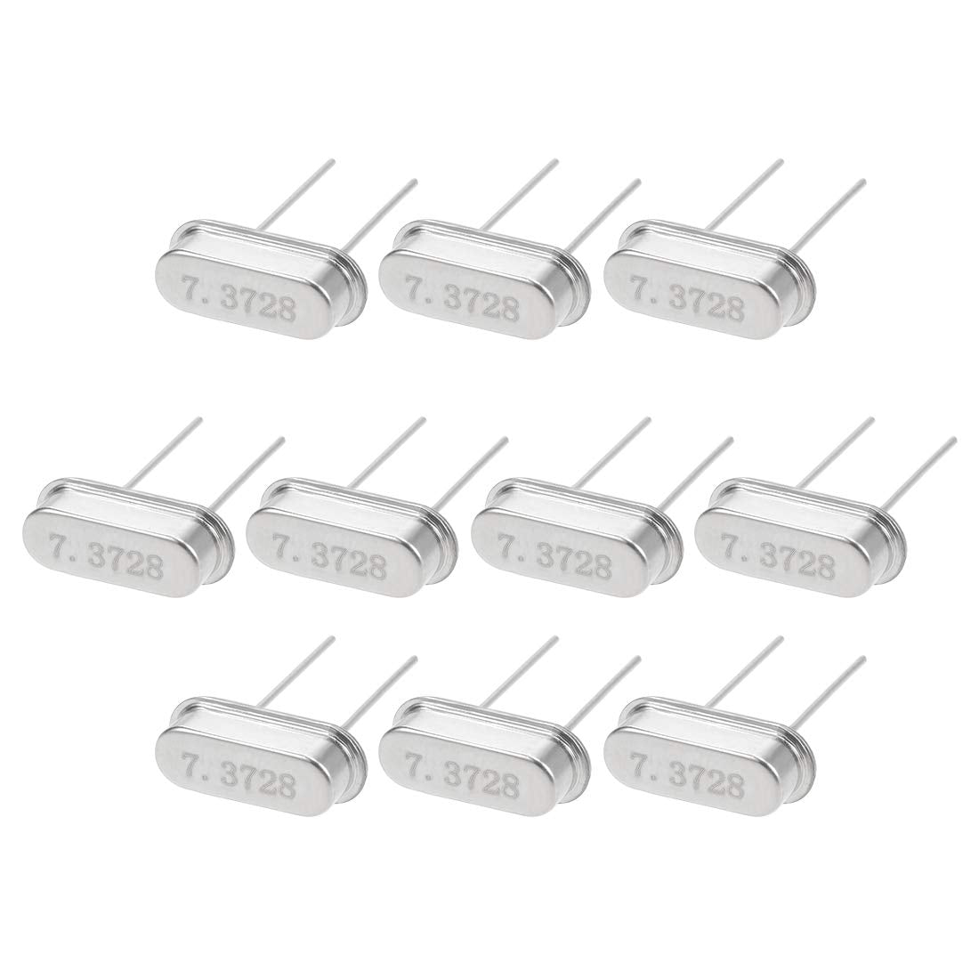 DIP Quartz Crystal Oscillators Resonators 7.3728MHz HC-49S Replacements 10 Pcs