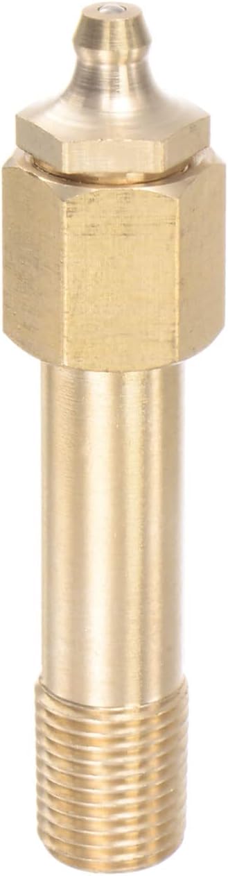 Brass Straight Grease Fitting Assortment G1/4 Thread 62mm Length Hydraulic Grease Fitting Accessories